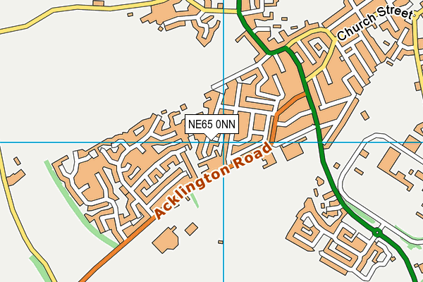 NE65 0NN map - OS VectorMap District (Ordnance Survey)