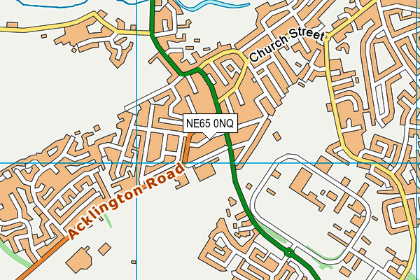 NE65 0NQ map - OS VectorMap District (Ordnance Survey)