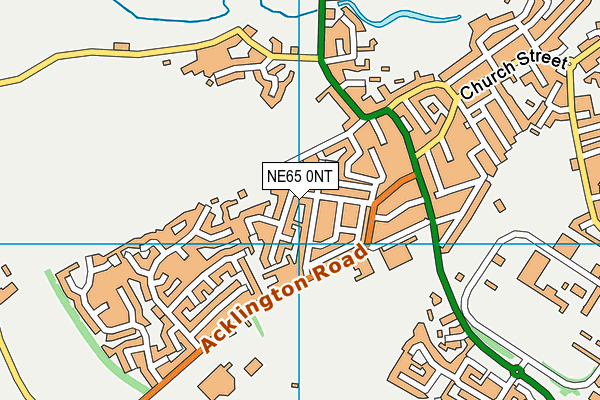 NE65 0NT map - OS VectorMap District (Ordnance Survey)
