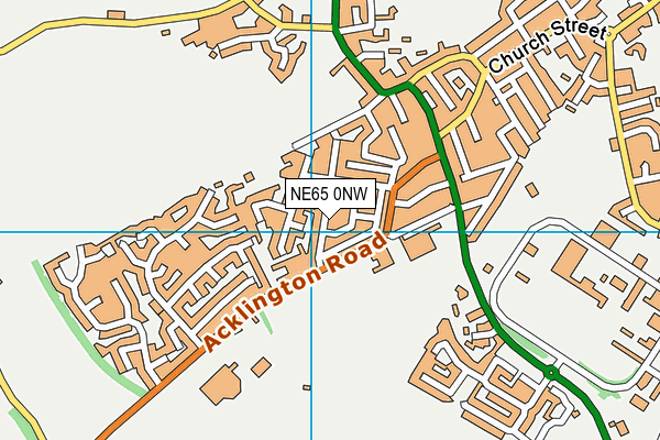 NE65 0NW map - OS VectorMap District (Ordnance Survey)