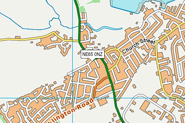 NE65 0NZ map - OS VectorMap District (Ordnance Survey)