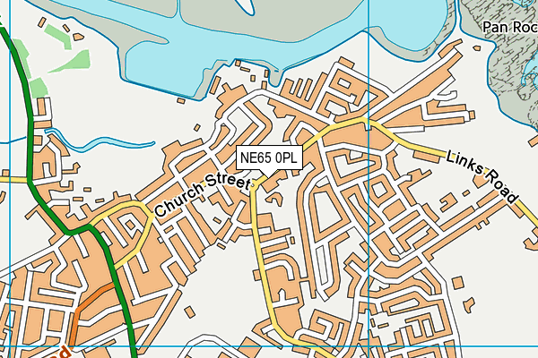 NE65 0PL map - OS VectorMap District (Ordnance Survey)