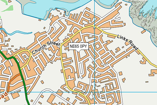 NE65 0PY map - OS VectorMap District (Ordnance Survey)