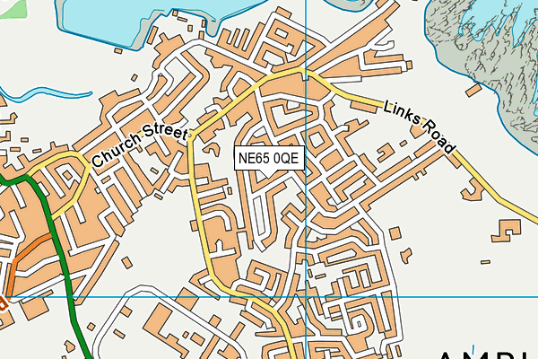 NE65 0QE map - OS VectorMap District (Ordnance Survey)