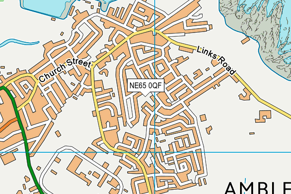 NE65 0QF map - OS VectorMap District (Ordnance Survey)
