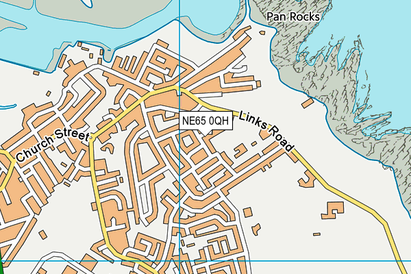NE65 0QH map - OS VectorMap District (Ordnance Survey)