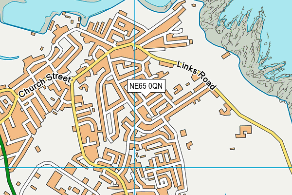 NE65 0QN map - OS VectorMap District (Ordnance Survey)