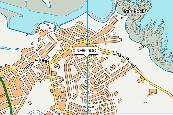 NE65 0QQ map - OS VectorMap District (Ordnance Survey)