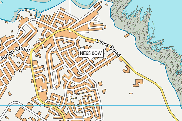 NE65 0QW map - OS VectorMap District (Ordnance Survey)