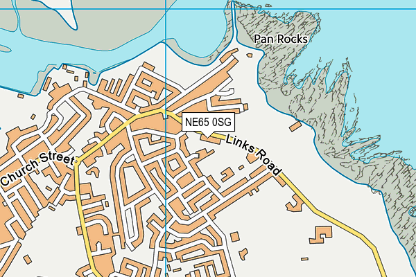 NE65 0SG map - OS VectorMap District (Ordnance Survey)