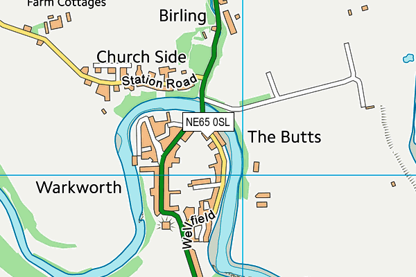 NE65 0SL map - OS VectorMap District (Ordnance Survey)