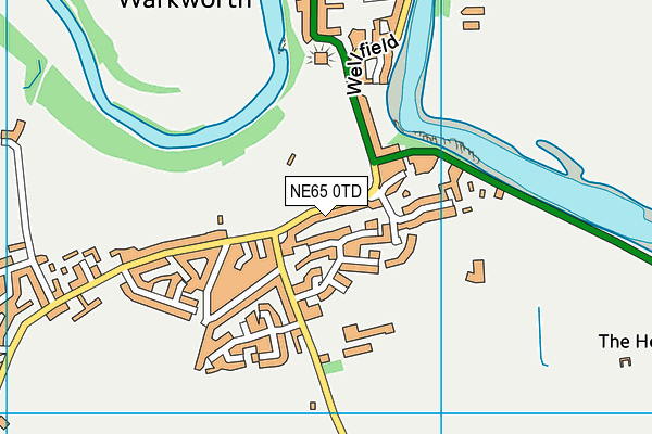 NE65 0TD map - OS VectorMap District (Ordnance Survey)