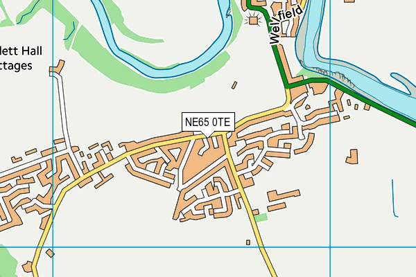 Warkworth Cricket Club map (NE65 0TE) - OS VectorMap District (Ordnance Survey)