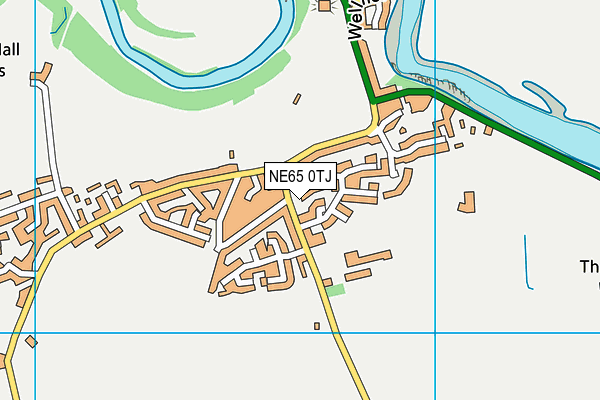 NCEA Warkworth Church of England Primary School map (NE65 0TJ) - OS VectorMap District (Ordnance Survey)