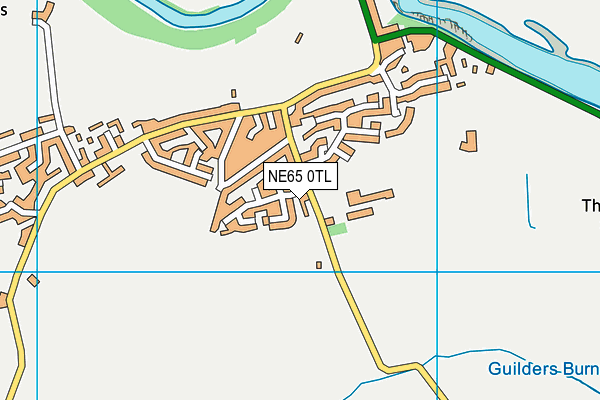 NE65 0TL map - OS VectorMap District (Ordnance Survey)