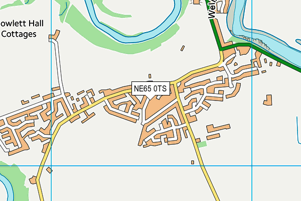 NE65 0TS map - OS VectorMap District (Ordnance Survey)