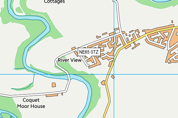 NE65 0TZ map - OS VectorMap District (Ordnance Survey)