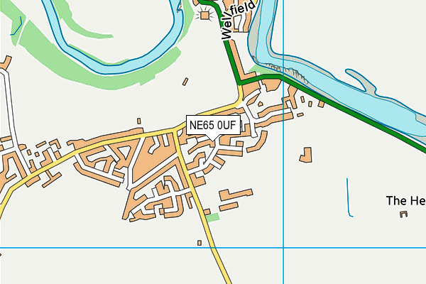 NE65 0UF map - OS VectorMap District (Ordnance Survey)