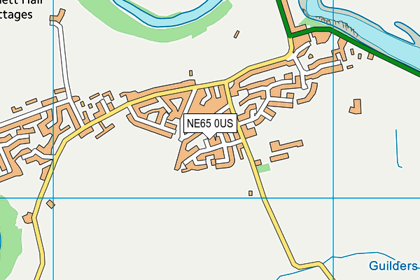 NE65 0US map - OS VectorMap District (Ordnance Survey)