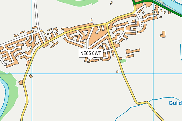 NE65 0WT map - OS VectorMap District (Ordnance Survey)