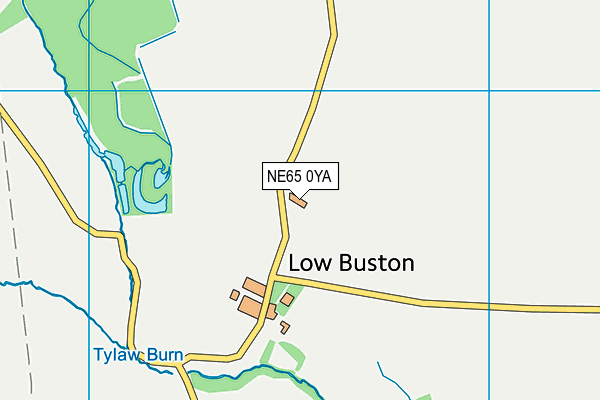 NE65 0YA map - OS VectorMap District (Ordnance Survey)