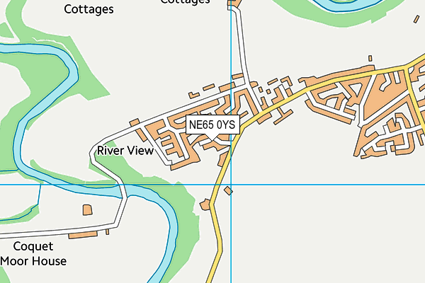 NE65 0YS map - OS VectorMap District (Ordnance Survey)