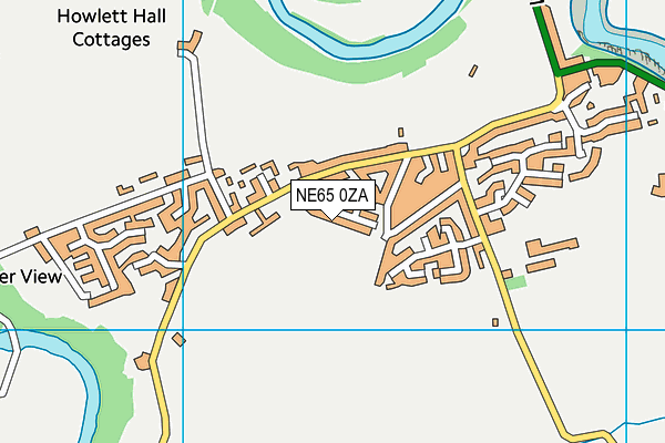 NE65 0ZA map - OS VectorMap District (Ordnance Survey)