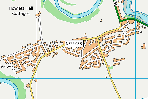 NE65 0ZB map - OS VectorMap District (Ordnance Survey)