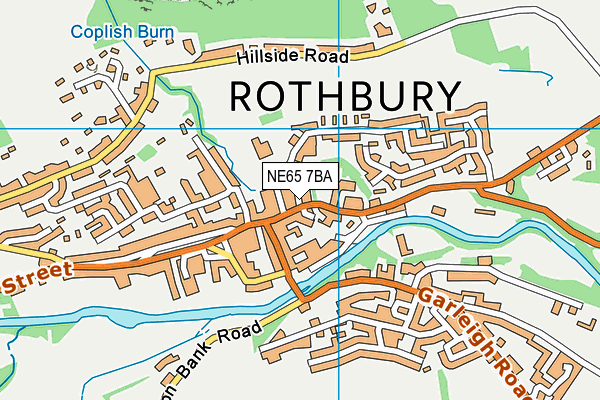 NE65 7BA map - OS VectorMap District (Ordnance Survey)