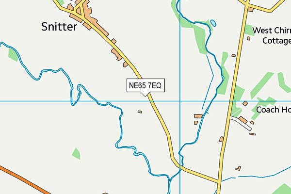 NE65 7EQ map - OS VectorMap District (Ordnance Survey)