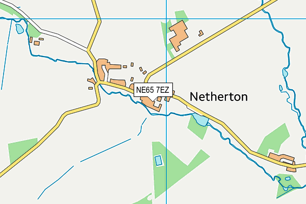 NE65 7EZ map - OS VectorMap District (Ordnance Survey)