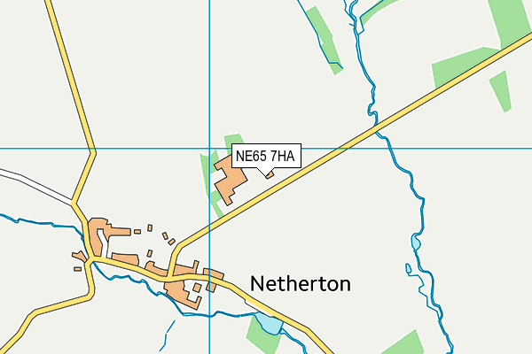 NE65 7HA map - OS VectorMap District (Ordnance Survey)