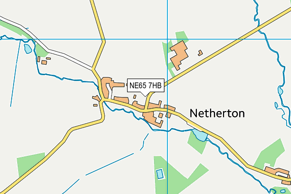 NE65 7HB map - OS VectorMap District (Ordnance Survey)
