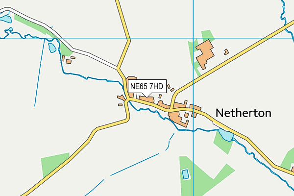 NE65 7HD map - OS VectorMap District (Ordnance Survey)