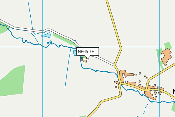 NE65 7HL map - OS VectorMap District (Ordnance Survey)