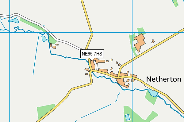 NE65 7HS map - OS VectorMap District (Ordnance Survey)