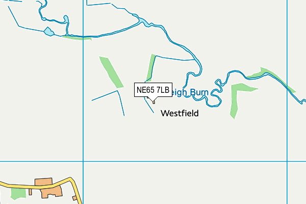 NE65 7LB map - OS VectorMap District (Ordnance Survey)