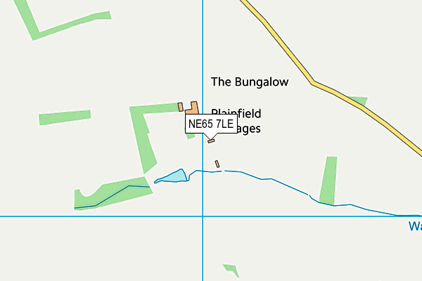 NE65 7LE map - OS VectorMap District (Ordnance Survey)