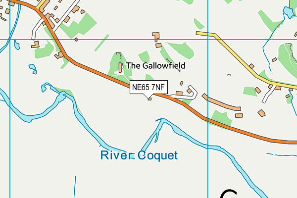 NE65 7NF map - OS VectorMap District (Ordnance Survey)