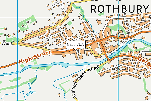 NE65 7UA map - OS VectorMap District (Ordnance Survey)