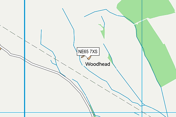 NE65 7XS map - OS VectorMap District (Ordnance Survey)