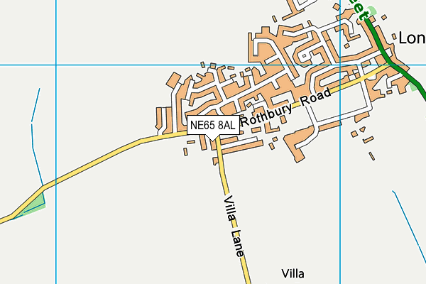 NE65 8AL map - OS VectorMap District (Ordnance Survey)