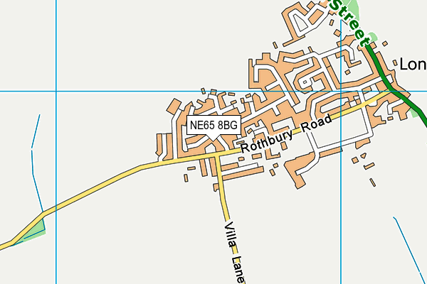 NE65 8BG map - OS VectorMap District (Ordnance Survey)