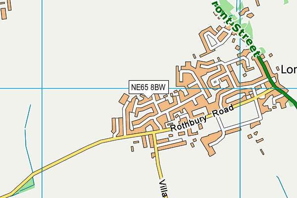 NE65 8BW map - OS VectorMap District (Ordnance Survey)