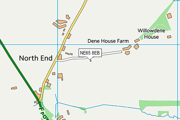 NE65 8EB map - OS VectorMap District (Ordnance Survey)