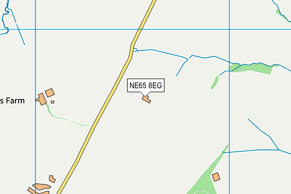 NE65 8EG map - OS VectorMap District (Ordnance Survey)