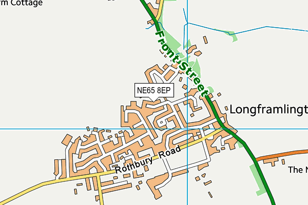 NE65 8EP map - OS VectorMap District (Ordnance Survey)