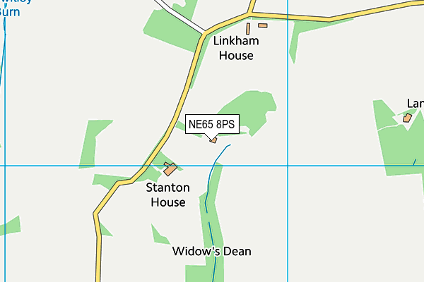 NE65 8PS map - OS VectorMap District (Ordnance Survey)