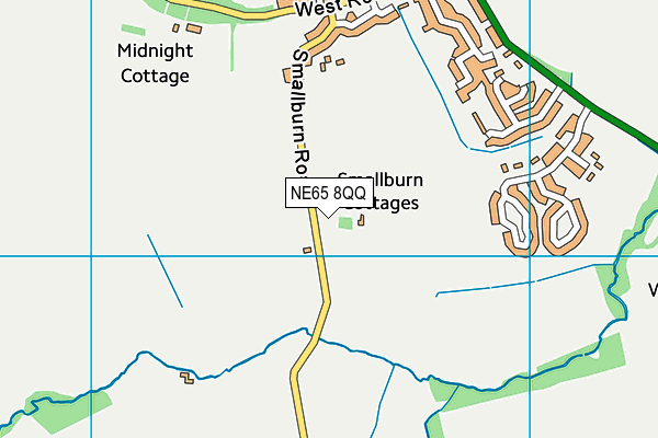 NE65 8QQ map - OS VectorMap District (Ordnance Survey)