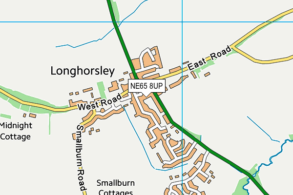 NE65 8UP map - OS VectorMap District (Ordnance Survey)